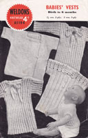 Babies Underwear Vintage Knitting Pattern