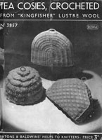 vintage patons tea cosy knitting pattern 1920s