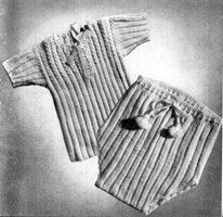 baby knitting pattern for vest and knickers 1940